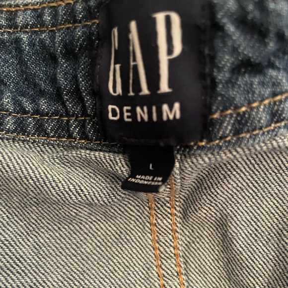 Gap Denim Blue Sleeveless Cropped Top - Picture 4 of 4